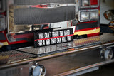 Thin Red Line You Can’t Train too Hard for a Job That Can Kill You Wood Sign for Firefighter