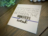 Thin Blue Line And Maybe Remind the Few if Ill of Us They Speak Canvas Wall Decor for Law Enforcement
