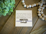 Thin Blue Line And Maybe Remind the Few if Ill of Us They Speak Canvas Wall Decor for Law Enforcement