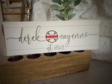 Firefighter Couple Personalized Canvas Thin Red Line Wall Decor