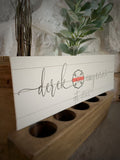 Firefighter Couple Personalized Canvas Thin Red Line Wall Decor