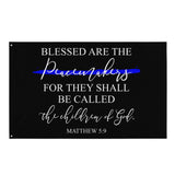 Blessed Are The Peacemakers Flag for Law Enforcement