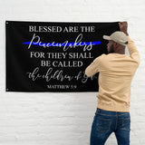 Blessed Are The Peacemakers Flag for Law Enforcement