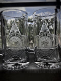 Custom Law Enforcement Badge or Patch Etched Glass Beer Mug