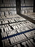 Thin Blue Line I am the Storm Wood Sign Law Enforcement Fate Whispers to the Warrior