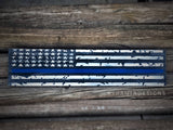 Thin Blue Line American Flag Distressed Wood Sign Law Enforcement Gift