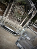 Personalized Etched Decanter and Glasses Set Made With Your Badge or Patch