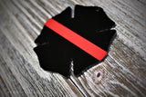 Personalized Firefighter Cross Acrylic Christmas Ornament Thin Red Line
