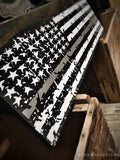 Thin Grey Line American Flag Distressed Look Wood Sign Corrections Correctional Officer