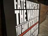 Thin Red Line Fate Whispers to the Warrior I am the Storm Firefighter Wood Sign