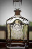 Personalized Etched Decanter and Glasses Set Made With Your Badge or Patch