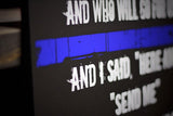 Personalized Thin Blue Line Whom Shall I Send Wood Sign for Law Enforcement