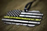 911 Dispatcher Personalized Ornament Thin Gold Line Metal Ornament