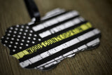 911 Dispatcher Personalized Ornament Thin Gold Line Metal Ornament