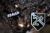 Thin Blue Line K9 Officer Personalized Acrylic Christmas Ornament Dog Shape K9 Unit Law Enforcement