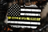 911 Dispatcher Personalized Ornament Thin Gold Line Metal Ornament