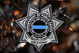 Arizona Highway Patrol Thin Blue Line Ornament Christmas Ornament