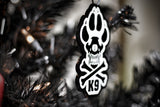 K9 Skull and Crossbones Christmas Ornament K9 Unit