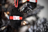 Personalized Firefighter Cross Acrylic Christmas Ornament Thin Red Line