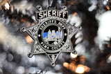 Pima County Arizona Sheriff Thin Blue Line Acrylic Christmas Ornament