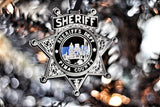 Pima County Arizona Sheriff Thin Blue Line Acrylic Christmas Ornament