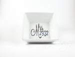 Personalized Mrs. Badge Number Thin Blue Line Jewelry Dish