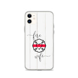 Fire Wife Thin Red Line Cross Phone Case