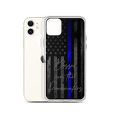 Blessed Are the Peacemakers Thin Blue Line Flag Phone Case