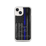 Blessed Are the Peacemakers Thin Blue Line Flag Phone Case