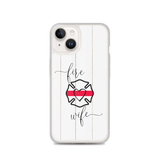 Fire Wife Thin Red Line Cross Phone Case