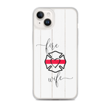 Fire Wife Thin Red Line Cross Phone Case