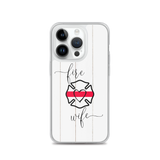 Fire Wife Thin Red Line Cross Phone Case