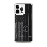 Blessed Are the Peacemakers Thin Blue Line Flag Phone Case