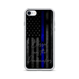 Blessed Are the Peacemakers Thin Blue Line Flag Phone Case