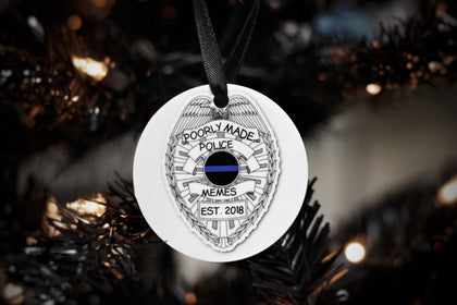 Poorly Made Police Memes Christmas Ornaments