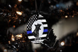 K9 Photo Personalized Christmas Ornament for Law Enforcement