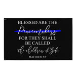 Blessed Are The Peacemakers Flag for Law Enforcement