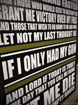 Gunfighter's Prayer "Let Me Die In A Pile Of Empty Brass" Wood Sign