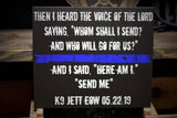 Personalized Thin Blue Line Whom Shall I Send Wood Sign for Law Enforcement