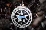 Texas Highway Patrol Thin Blue Line Christmas Ornament Trooper DPS Gift