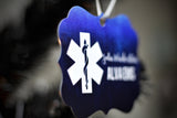 EMS Ornament Star of Life Personalized Metal Christmas Ornament
