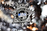 Pima County Arizona Sheriff Thin Blue Line Acrylic Christmas Ornament