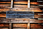 Thin Blue Line Blessed Are The Peacemakers Distressed Wood Sign