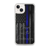 Blessed Are the Peacemakers Thin Blue Line Flag Phone Case