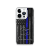 Blessed Are the Peacemakers Thin Blue Line Flag Phone Case