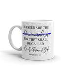 Blessed are the Peacemakers Coffee Mug for Law Enforcement